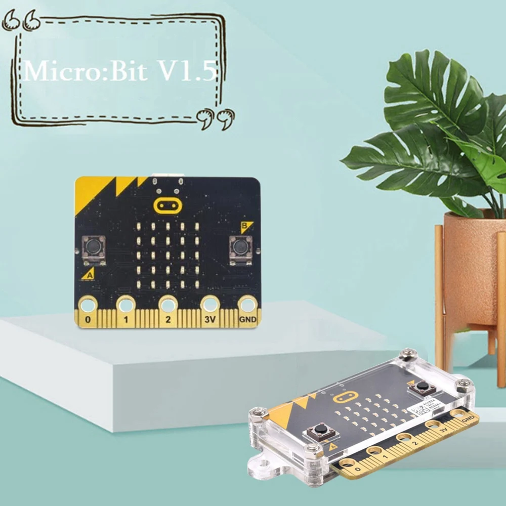 Стартовый комплект BBC Micro:Bit с защитным чехлом для микробита + чехол батареи MicroBit