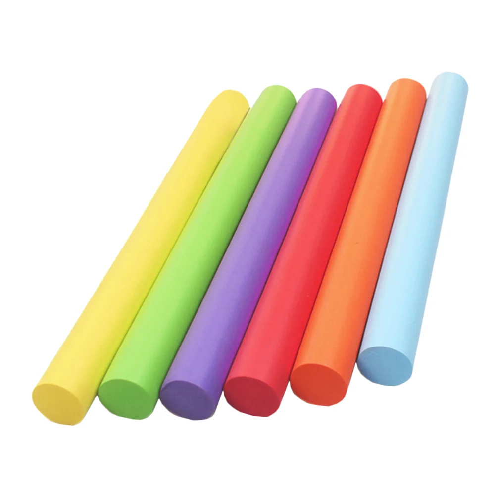 

6Pcs Children Supple Sticks Transfer Sticks Track Field Training Sticks Plaything