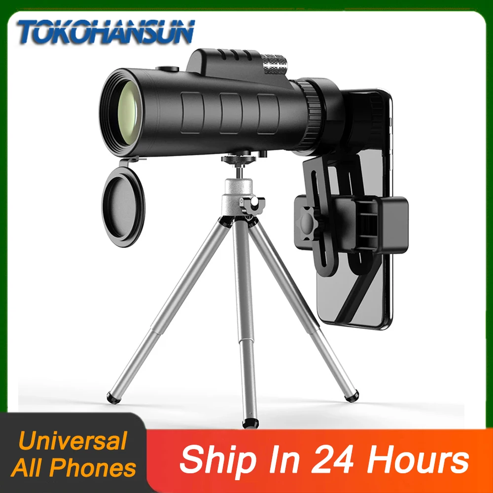 

3In1 Lens Universal 40X60 Optical Glass Zoom Telescope Telephoto Mobile Phone Camera Lens For IPhone 11 Samsung Smartphones Lens