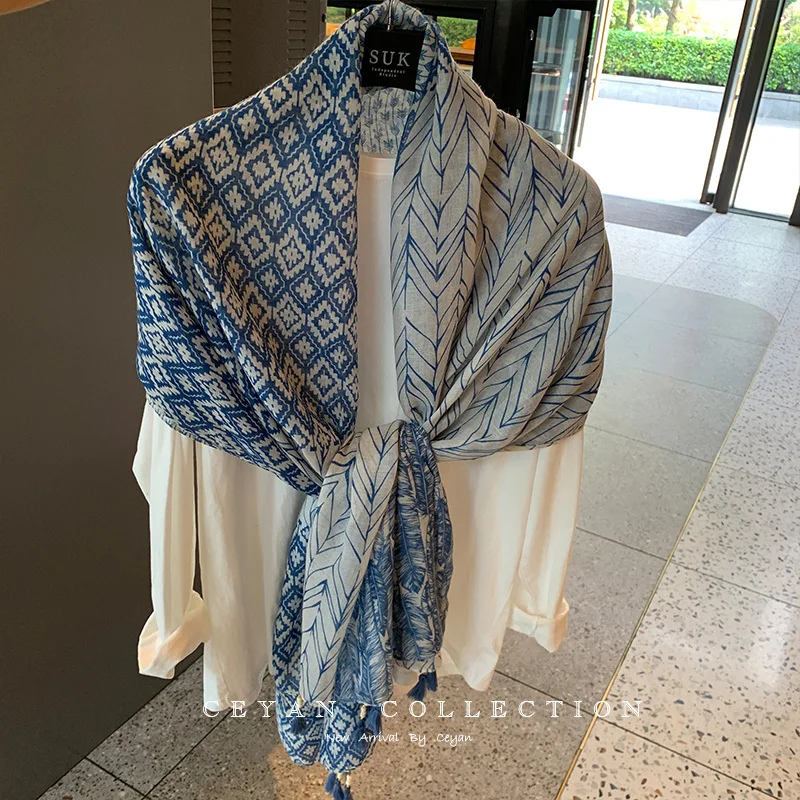 Шелковый шарф для женщин Fly World Print Большие шарфы на голову Echarpes Шелковые платки