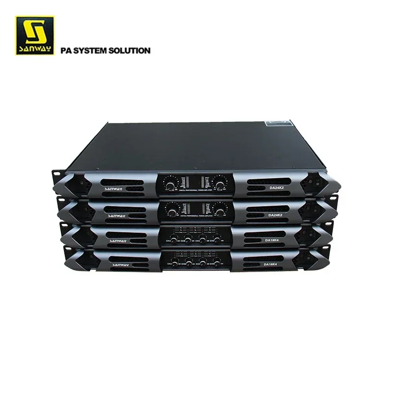 DA24K2 2CH 12600W Class D 1U профессиональный усилитель звукового оборудования