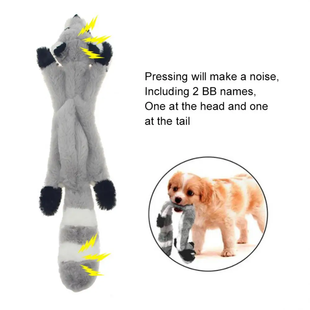 

Plush Squeaky Dog Chew Toy Wolf Rabbit Animal With Squeakers Simulated Animal Dog Chew Squeak Stuffingless Pet Products Dog Toy