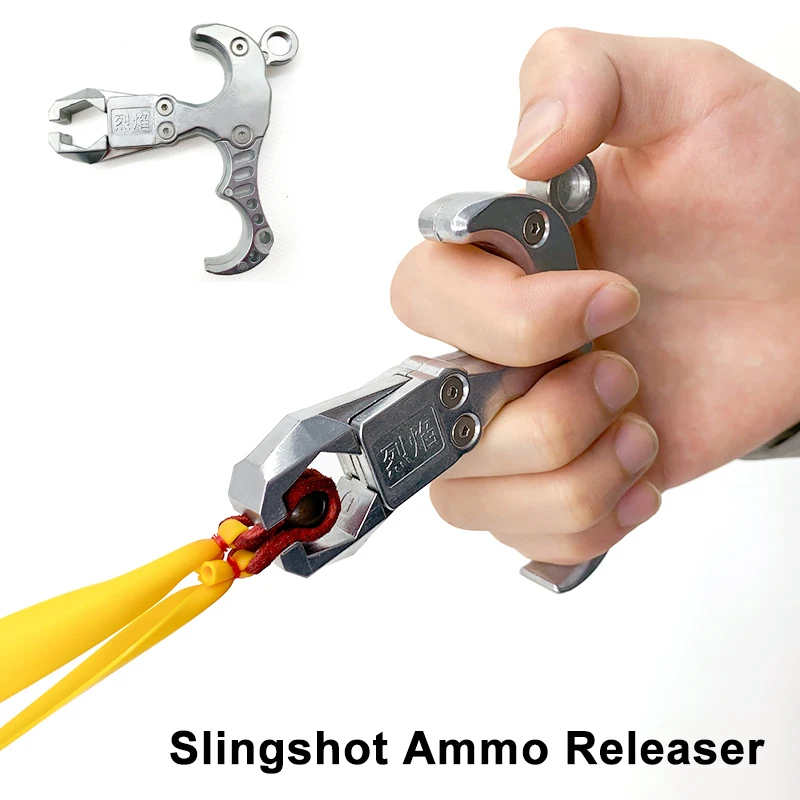 

All-metal Material Slingshot Ammunition Releaser Fish Dart Release Ergonomic Design Convenient and Durable Quick Launch