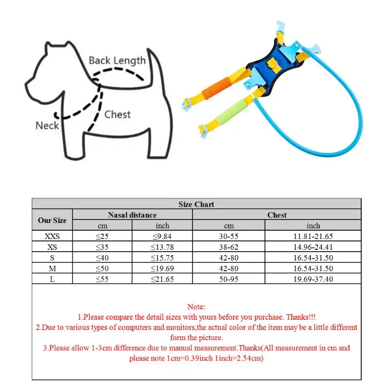 2023 New Blind Dog Harness Guiding Device Blind Dog Halo Pet Anti-Collision Ring Blind Dog Accessories XXS/XS/S/M/L Adjustable images - 6