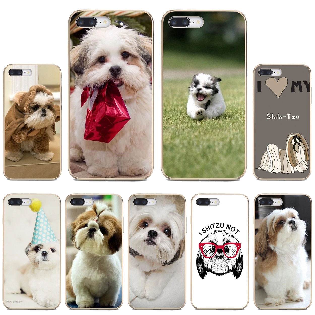 For Xiaomi Pocophone iPod Touch 6 5 F1 For Samsung Galaxy Grand Core Prime Silicone Skin Cover dog-puppies-shih-tzu