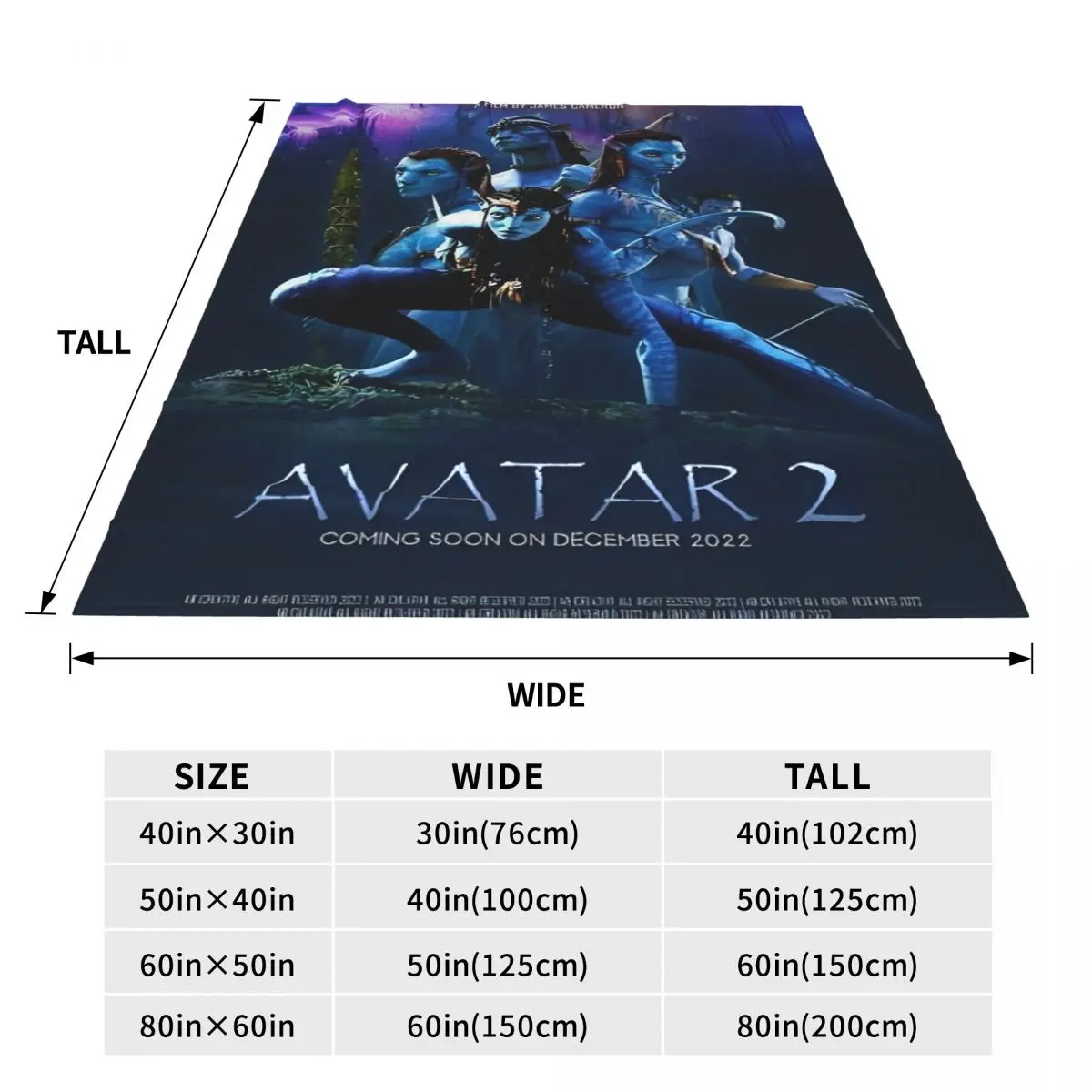 Мягкое одеяло Самолет Путешествие Фильм Аватар Путь воды Постельное белье Пледы