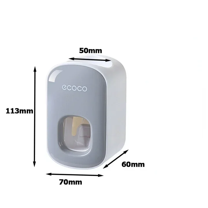 Комплект автоматического дозатора зубной пасты и держателя для зубных щеток