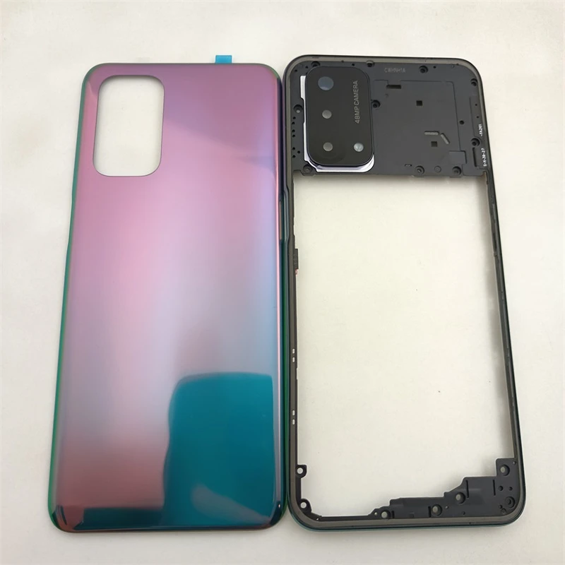 Для Oppo A54 5G / A74 5G / A93 5G корпус передней и средней рамки + задняя крышка батарейного отсека детали для замены