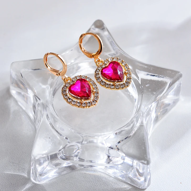 Женские серьги-кольца из акрила 5 пар