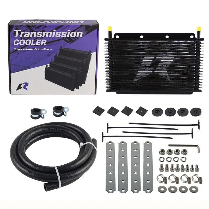 Трубка и ребристый масляный радиатор 19 рядов трансмиссии Универсальный 11 &quotx 5
