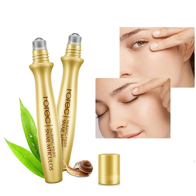 

Snails Skin Care Eye Massage Cream Slide Ball Essence Firming Remover Dark Circles Wrinkle Anti-puffiness Bags Under Eye