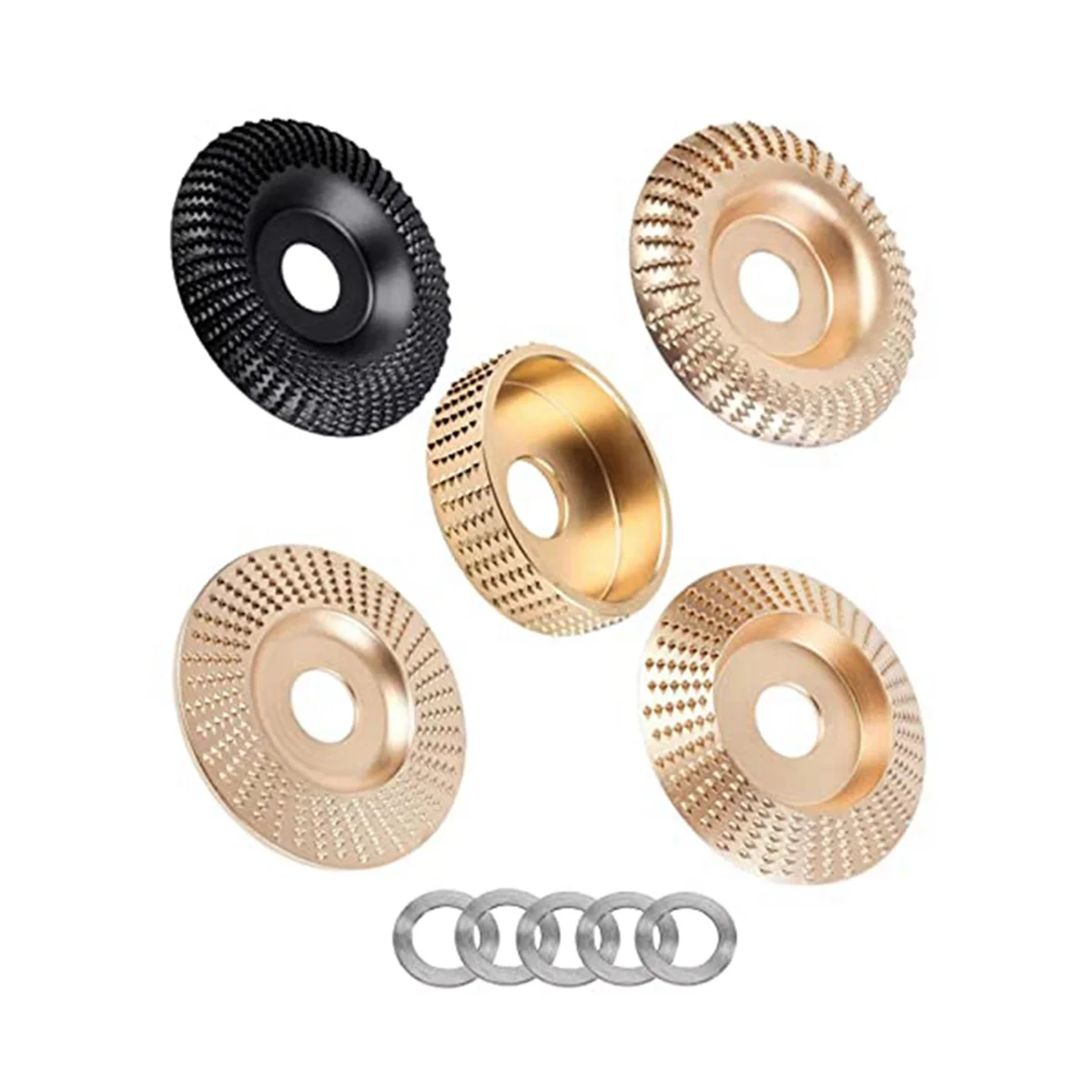 Набор дисков для резьбы по дереву комплект из 5 пакетов 4-дюймовой угловой