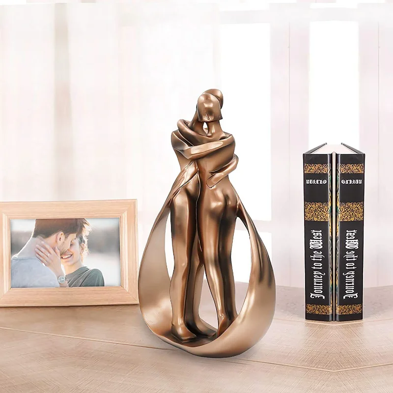 

Dreamseden Anniversary, Resin Couple Modern Sculptures Home Decor