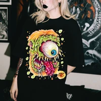 horror eye graphic t shirts gothic clothes harajuku shirt unisex graphic tees female hip hop t shirt summer y2k punk top