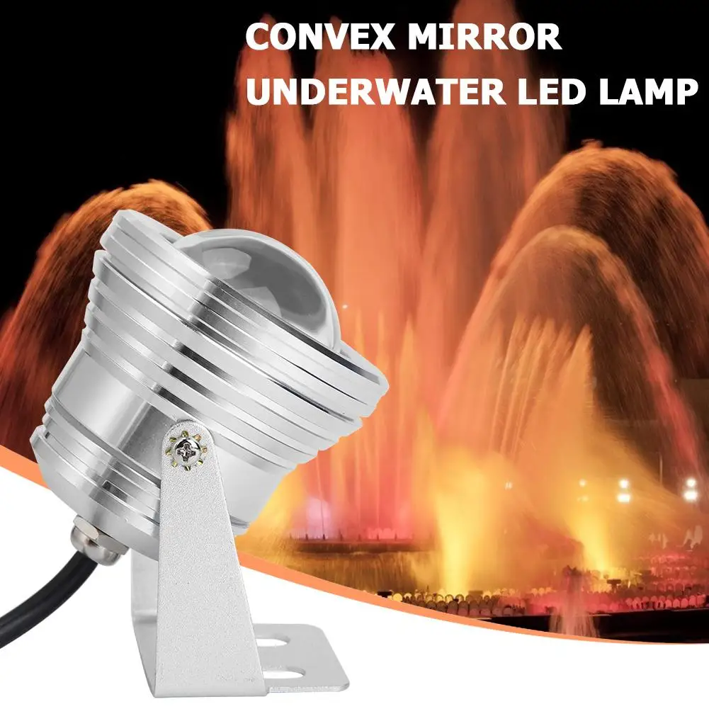 

Светодиодный подводный фонарь для фонтана, IP65 водонепроницаемое выпуклое зеркало постоянного тока, подводное уличное садовое украшение