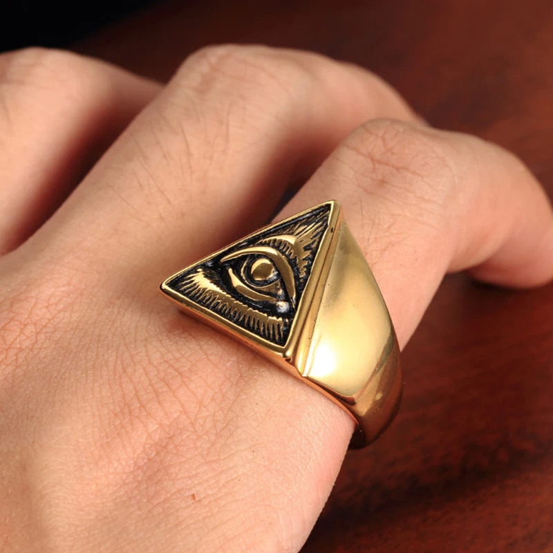 Винтажные мужские кольца в стиле панк из нержавеющей стали | Украшения и