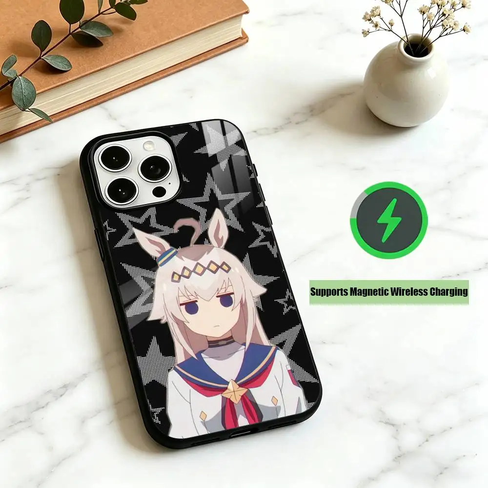 Фото Чехол для телефона O-Oguri Cap Uma Musume Cinderella Gray для iPhone 17, 16, 15, 14, 13, 12 Plus, Pro, совместимый с магнитной беспроводной зарядкой №5