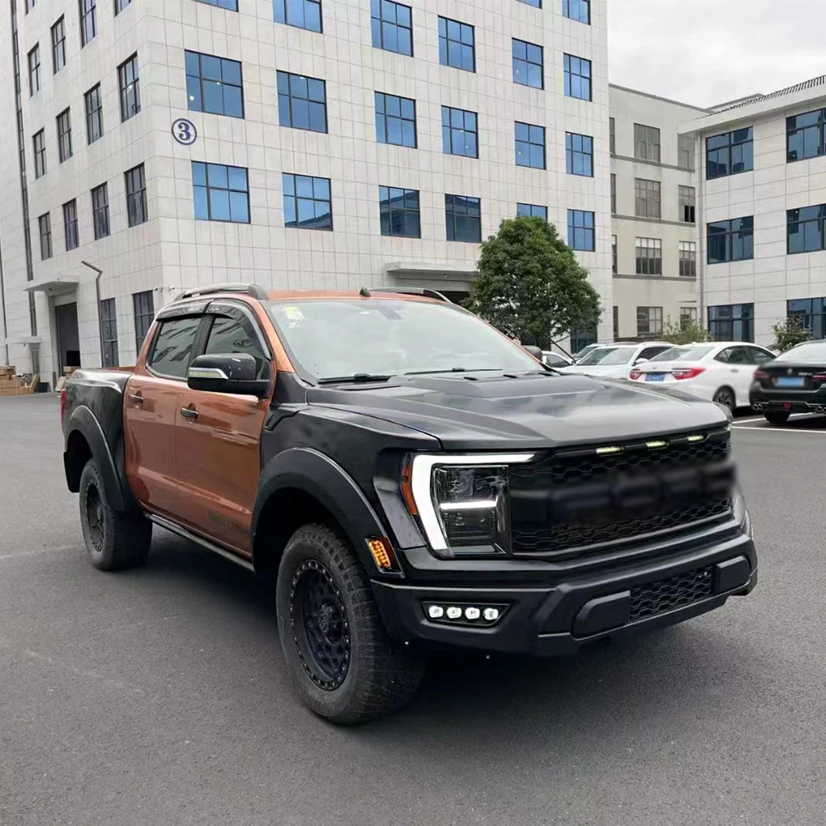 Оптовый комплект автомобильных бамперов для Ford Ranger T6 T7 T8 2012-2021 Escalate до 2022 F150 Raptor.