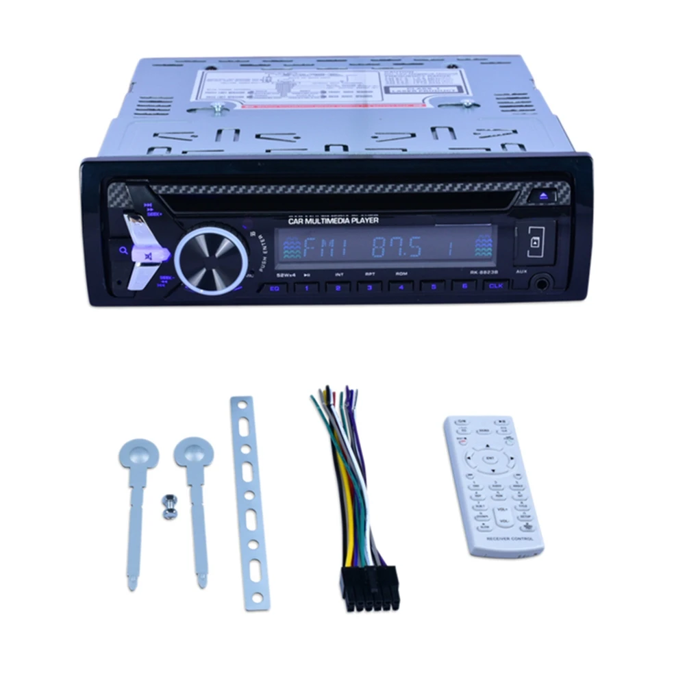 1 Din Car Auto Audio Stereo Car Radio Bluetooth Built-in AUX Support MP3,DVD/CD/SD/FM Radio DVD Player