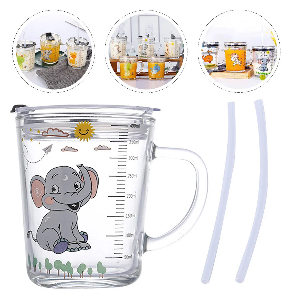 

Kitchen Scale Versatile Glass Coffee Cup Household Kids Water Coffee Mug Korean Version Jug Baking Durable Glassware