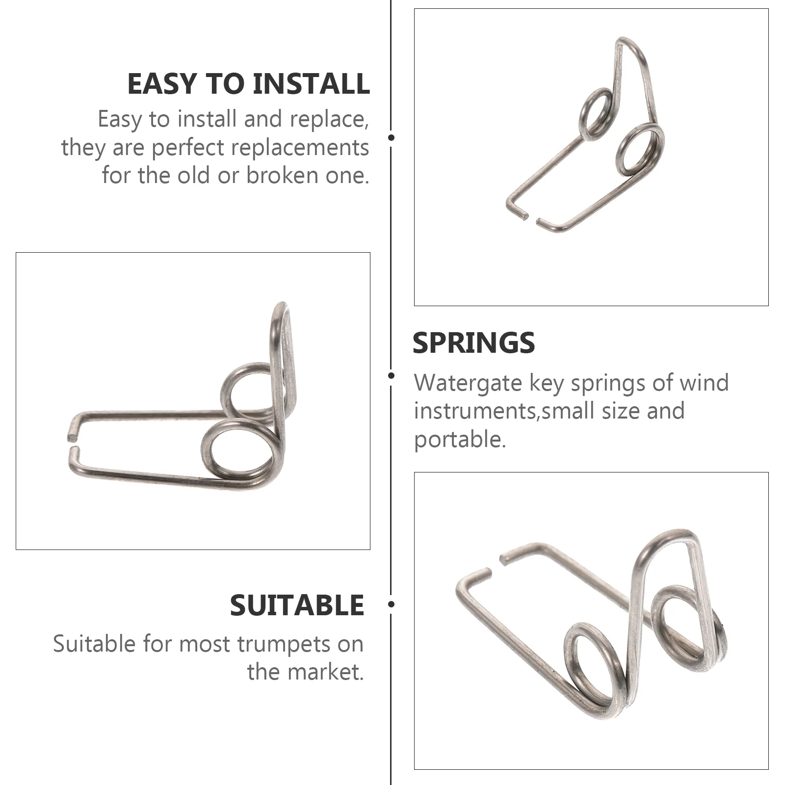 10 шт. водяной ключ пружинные сливные пружины для трубы крепления нажимного