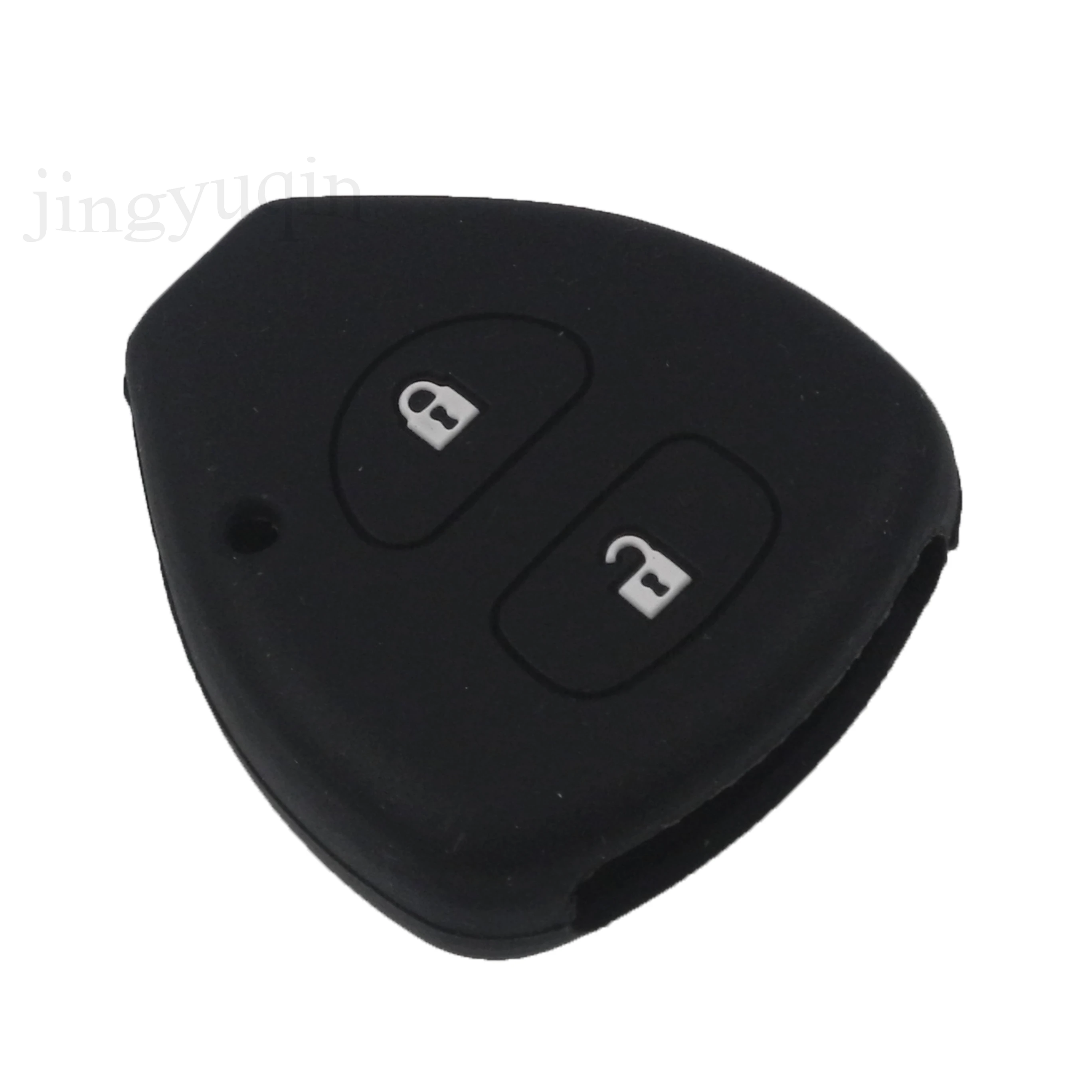 

Силиконовый резиновый чехол jingyuqin для автомобильного ключа для Toyota Corolla Camry Highlander Land Cruiser Pardo защитный чехол для дистанционного управления 2 кнопки