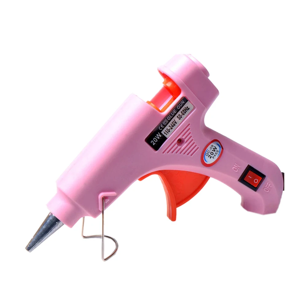 

20w Hot Melt Glue Gun With 7mm Glue Sticks Diy Mini Heat Temperature Repair Tool Industrial Thermo