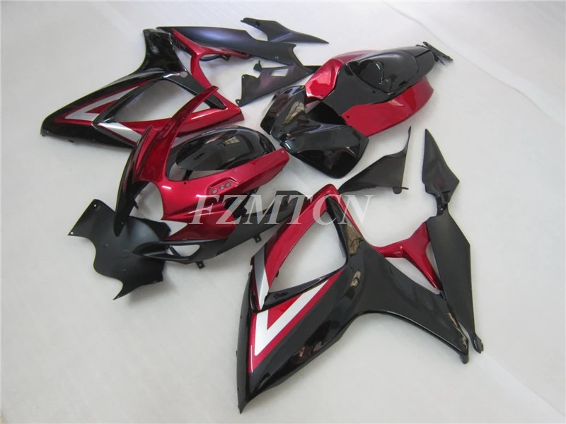 

Новый комплект обтекателей для мотоцикла подходит для Suzuki GSX-R600 750 K6 2006 06 07 корпус из АБС-пластика под заказ красный черный