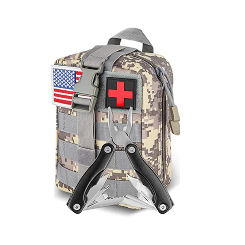 

Outdoor Emergency Survival Kit For Camping Hiking Hunting EDC First Aid Kit Self Defense Equipment IFAK Tactical Bag Molle Pouch