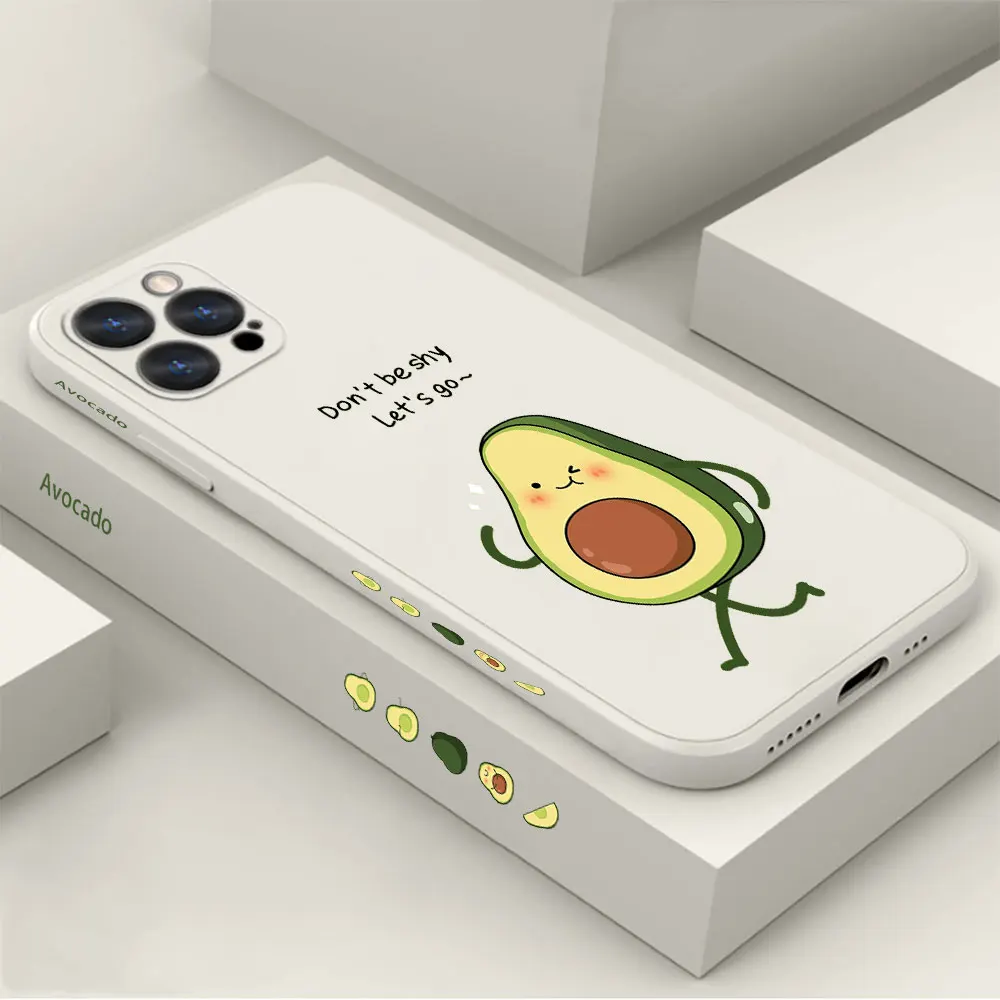 

Avocado Phone Case For Apple iPhone 14 13 12 11 Pro Max Mini 8 7 6 6S SE X XS XR Plus Cases Cover Fundas Cqoues Shell Capa
