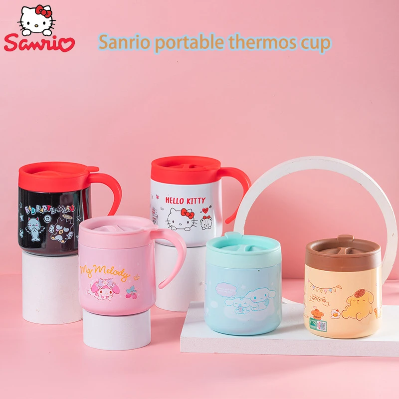 

Kawaii Sanrio Little Twinstars термос чашка мультяшная ручная роспись Kuromi Hello Kitty чашка для воды Студенческая пара офисная кофейная кружка