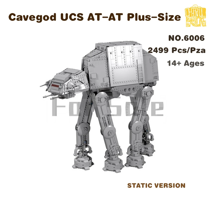 

MOC-6006 Star Plan Cavegod UCS AT-AT Plus-Size Model With PDF Drawings Building Blocks Bricks Kids Toy Birthday Christmas Gift