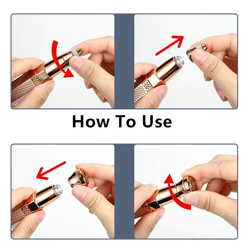 Портативный Женский Электрический Эпилятор 4-в-1 Безболезненная Бритва Для