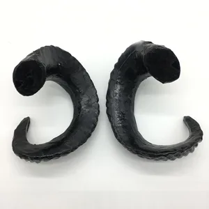 Черная имитация пластиковой козы, искусственный рожок овцы, домашний декор, пасхальный Косплей