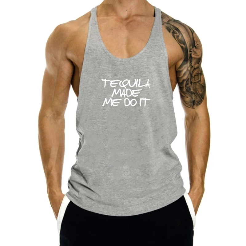 

Cinco De Mayo - Tequila Made Me Do It Black Adult tank top men New Trends tank top men