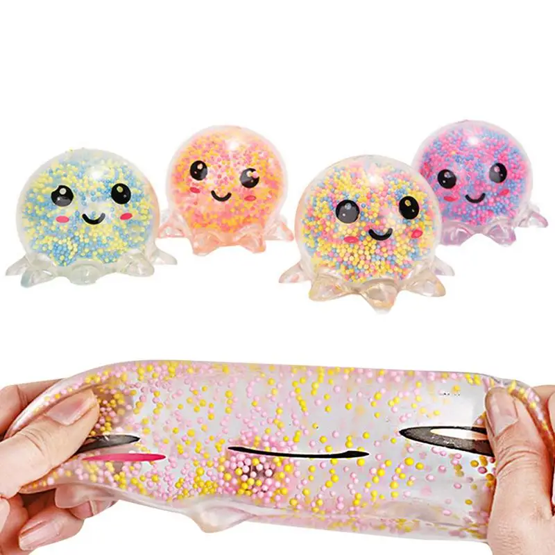 

Light Octopus Pinch Octopus Vent Decompression Air Ball TPR Toy Surprises Children Fidgets Toys Anti Anxiety Emotion Expression