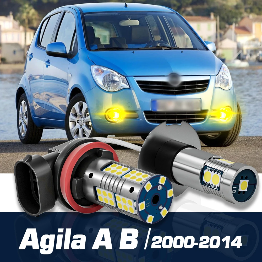 

2pcs LED Fog Light Canbus Accessories For Opel Agila A B 2000-2014 2003 2004 2005 2006 2007 2008 2009 2010 2011 2012