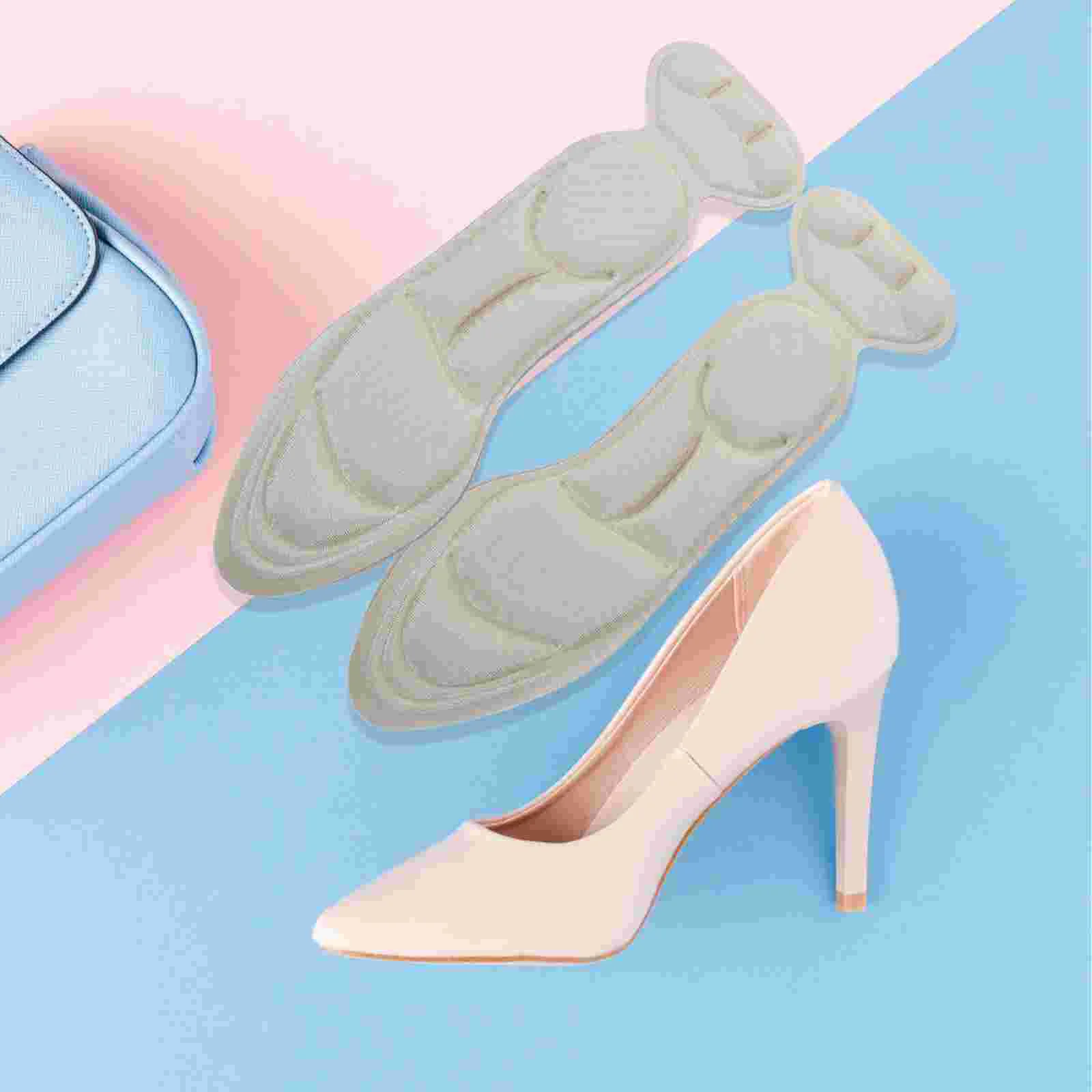 

Self Adhesive Heel Pads Non-slip Sponge Back Heel Cushion Insoles in for High Heels Blisters (Apricot)