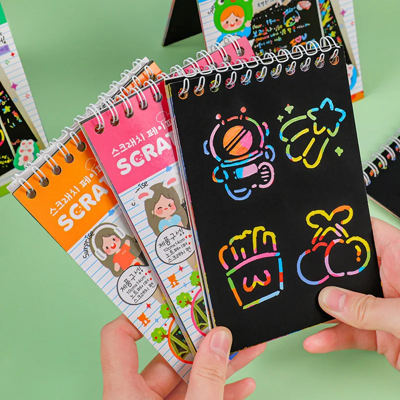 

DIY Kawaii симпатичная мини творческая книжка-раскраска для детей, блокнот для рисования, книжка для рисования, товары для творчества в детском саду, канцелярские принадлежности