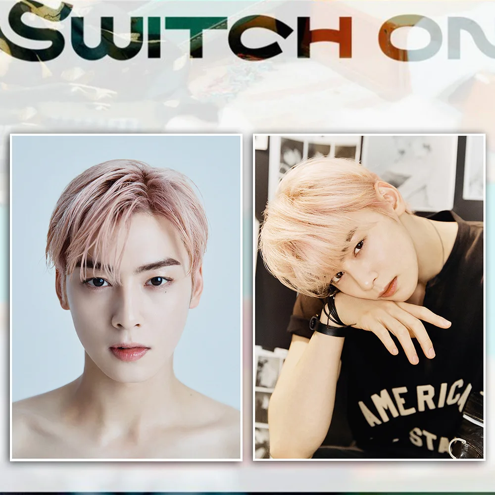 

Kpop Idol ASTRO Poster Stickers Postcard High Quality Photo Album Card SWITCH ON Photocard AROHA Fan Collection Gift Cards