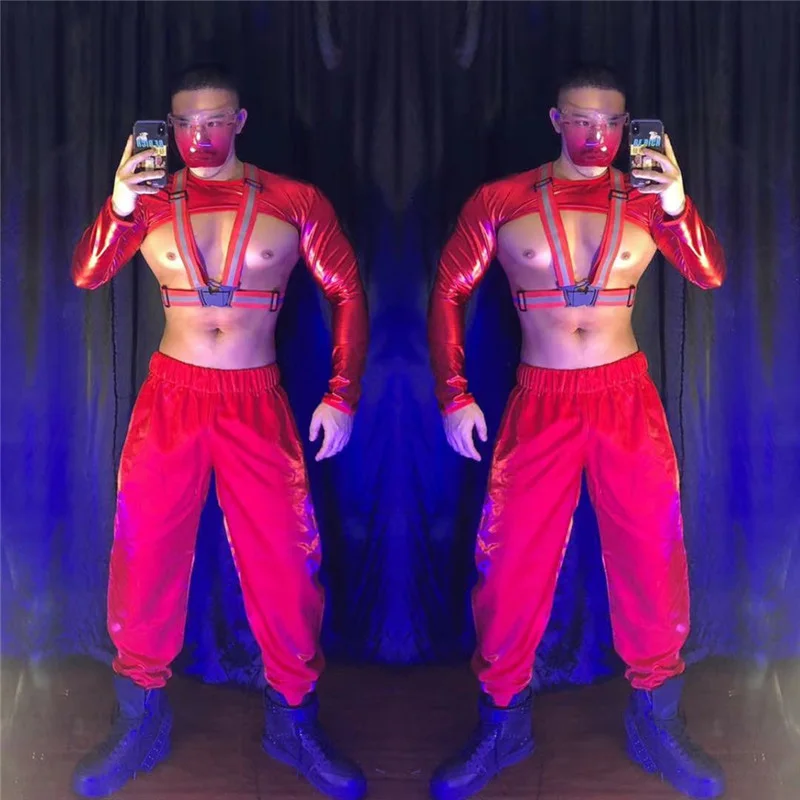 

Сексуальные красные костюмы для танцев в стиле хип-хоп