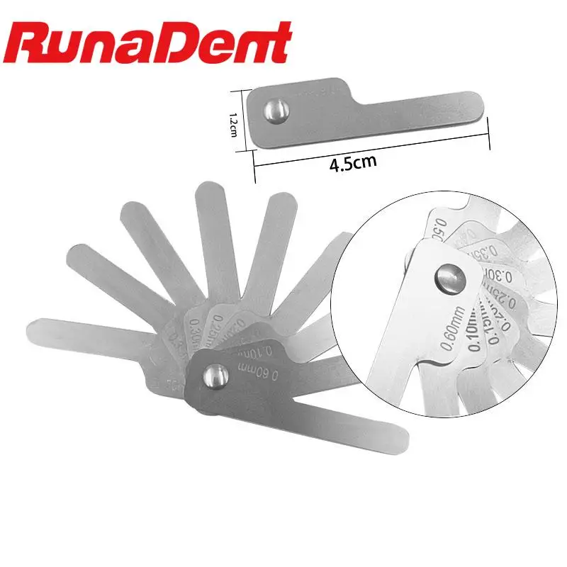 

Dental Interproximal measuring ruler Measure Tooth Gap Stainless Steel Reciprocating IPR System Orthodontic Treatment