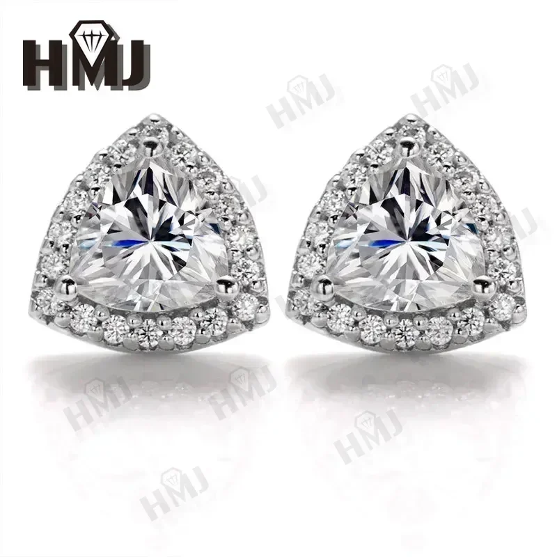 100% стерлинговое серебро S925 цвет D триллион муассанит бриллиантовое ожерелье