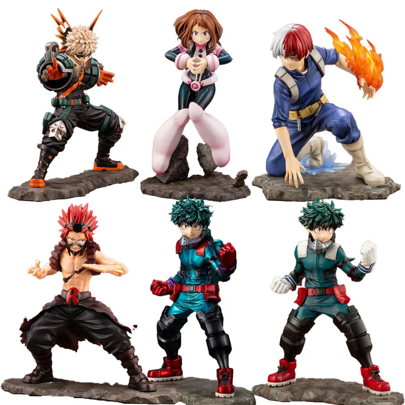 В наличии оригинальная аниме-фигурка Kotobukiya ARTFX J Todoroki Shouto Midoriya Izuku Uraraka Ochako Kirishima