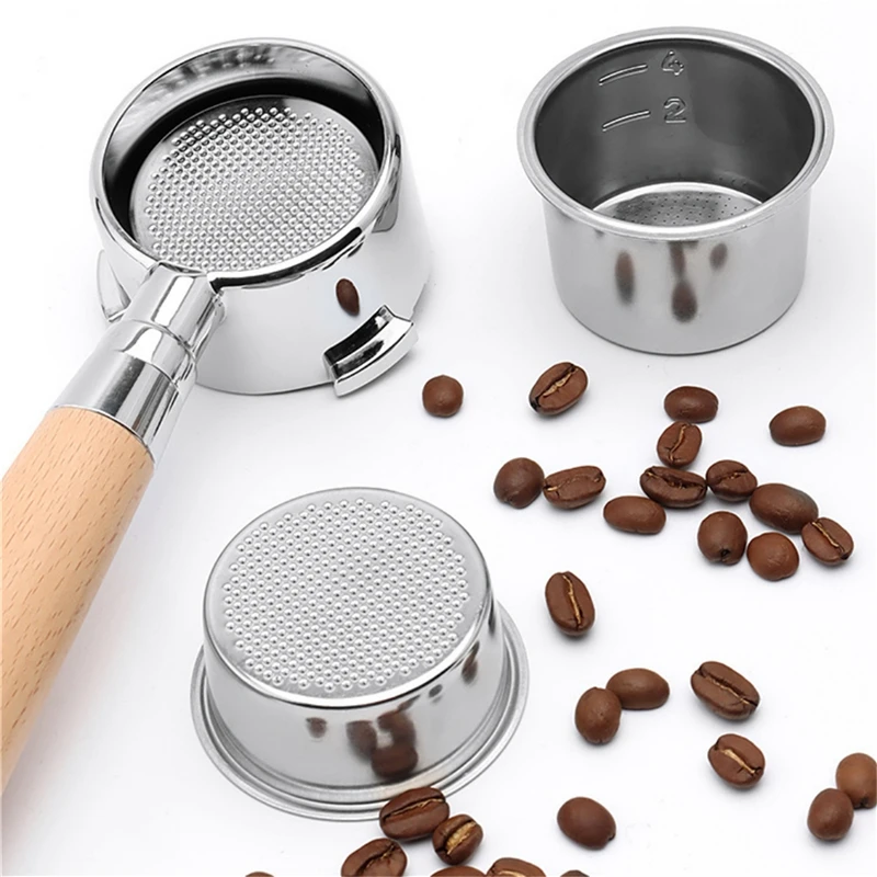 

51/54/58mm Stainless Steel Coffee Filter Basket For Machine Delonghi Breville CafeDripper Portafilter Coffee Maker Strainer