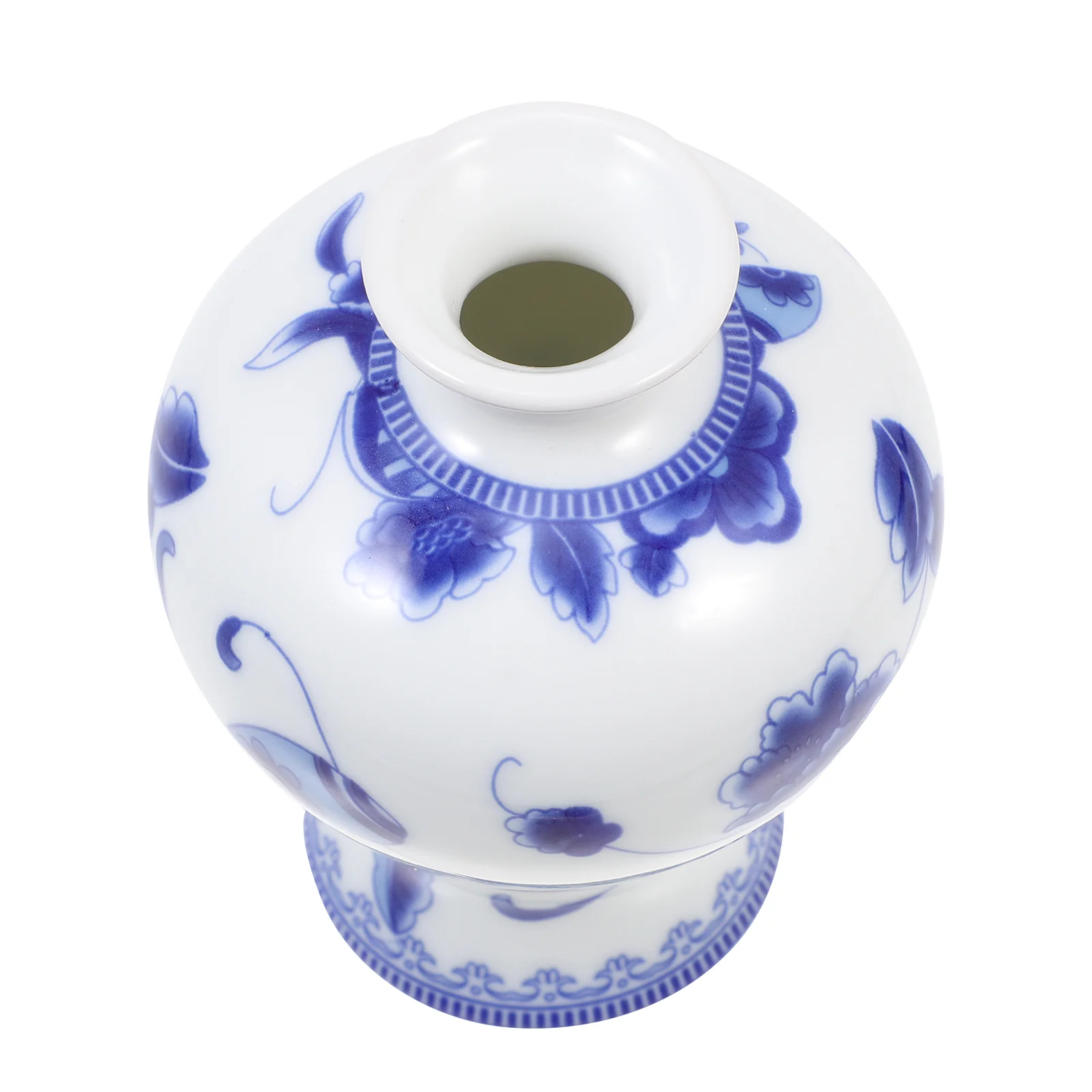 

Ceramic Vase Vintage Blue and White Porcelain Classic Vase for Table Bookshelf