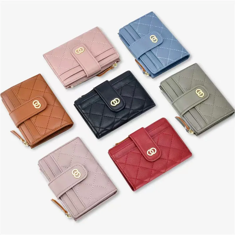 New Fashion Luxury Women's Wallets Mini Wallets perse Portomonee Portfolio Women's Short Wallets Women's Card Holders 2022
