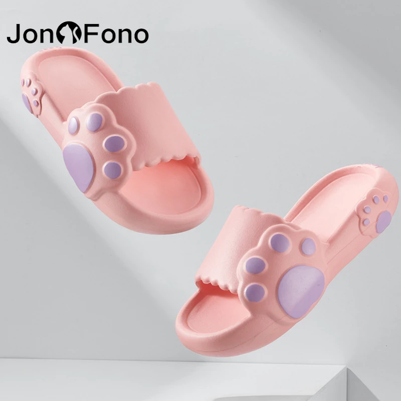 

JonoFono 2022 Slippers For Women Cartoon Eva Summer Cute Ins Girl Non-Slip Indoor Home Soft Sole Flip Flops Female Slides
