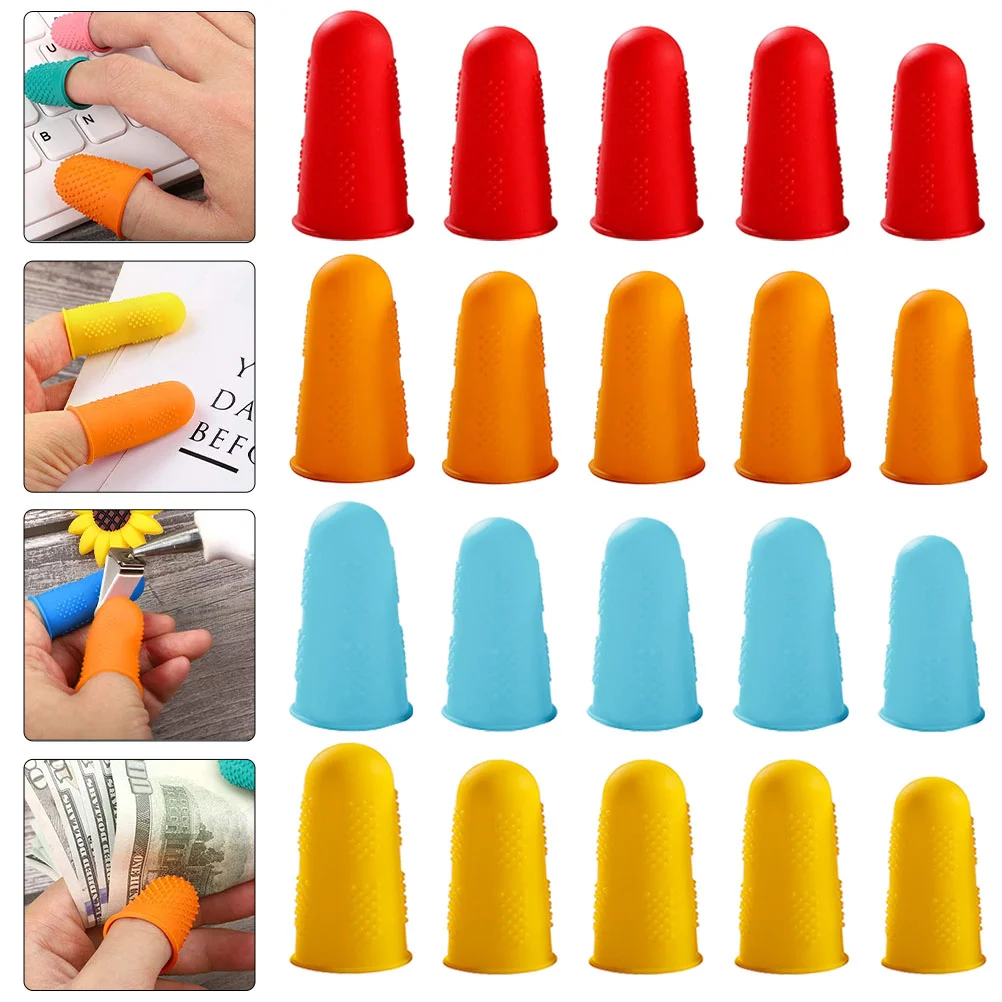 

Finger Silicone Rubber Thumb Covers Caps Protector Protectorssupport Cot Padscover Cutting Sleeves Close Sleeve Cushion Tips