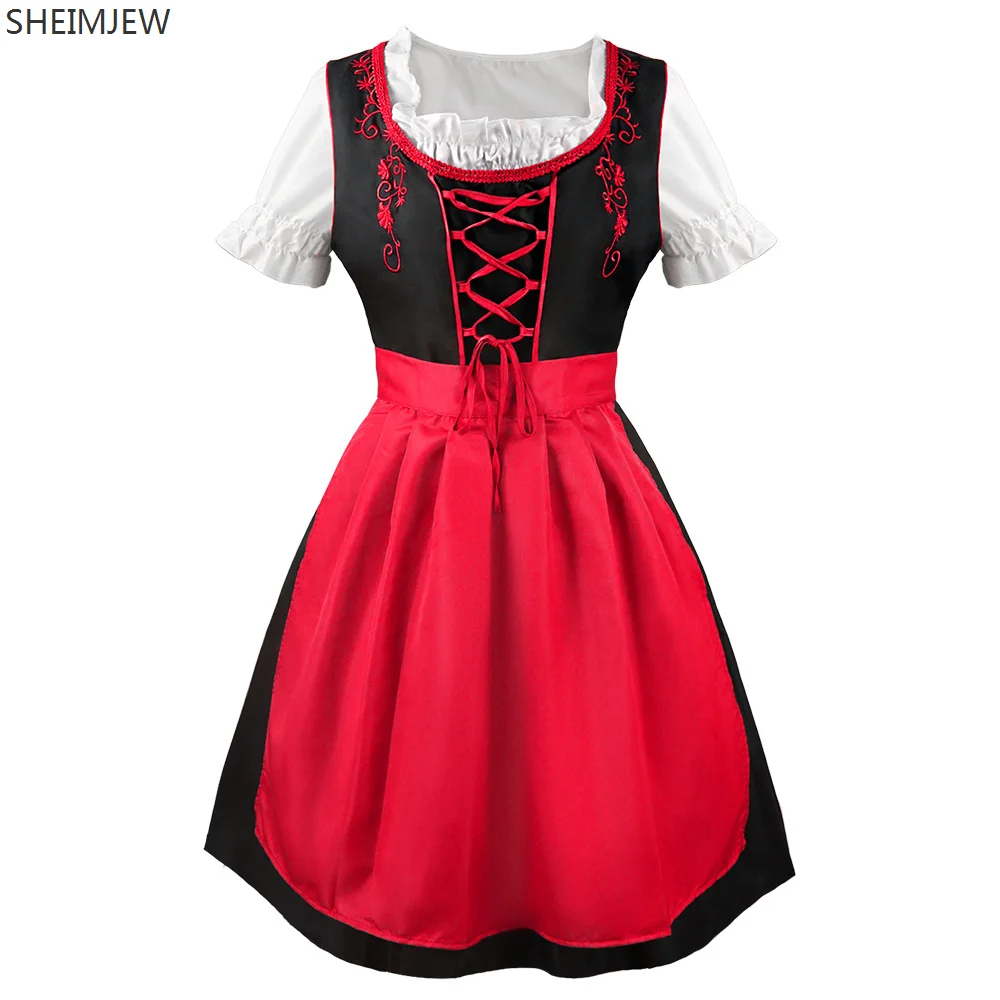 2024 немецкое платье-дирндль для косплея Октоберфеста женские средневековые